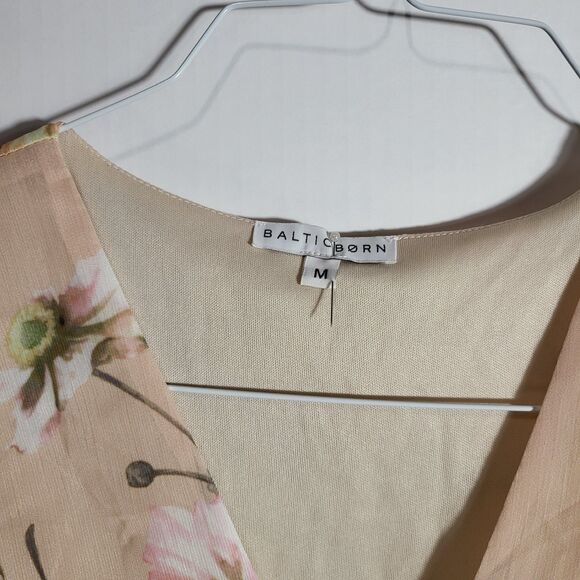 Baltic Born Floral V Neck Empire Waist Tiered Maxi Dress Size M - Picture 4 of 8